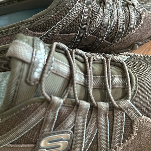 Skechers Womens Sz 9 Bikers Lite Relive Gray/Blue Slip On Casual/Athletic Shoes - Picture 9 of 9